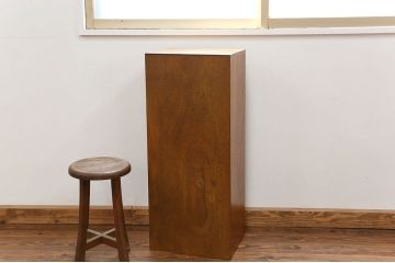 レトロ家具　昭和レトロ レトロなデザインの縦型本棚(書類棚、カルテケース)