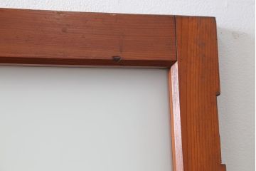 昭和レトロ すりガラス入りのシンプルな扉(ドア)