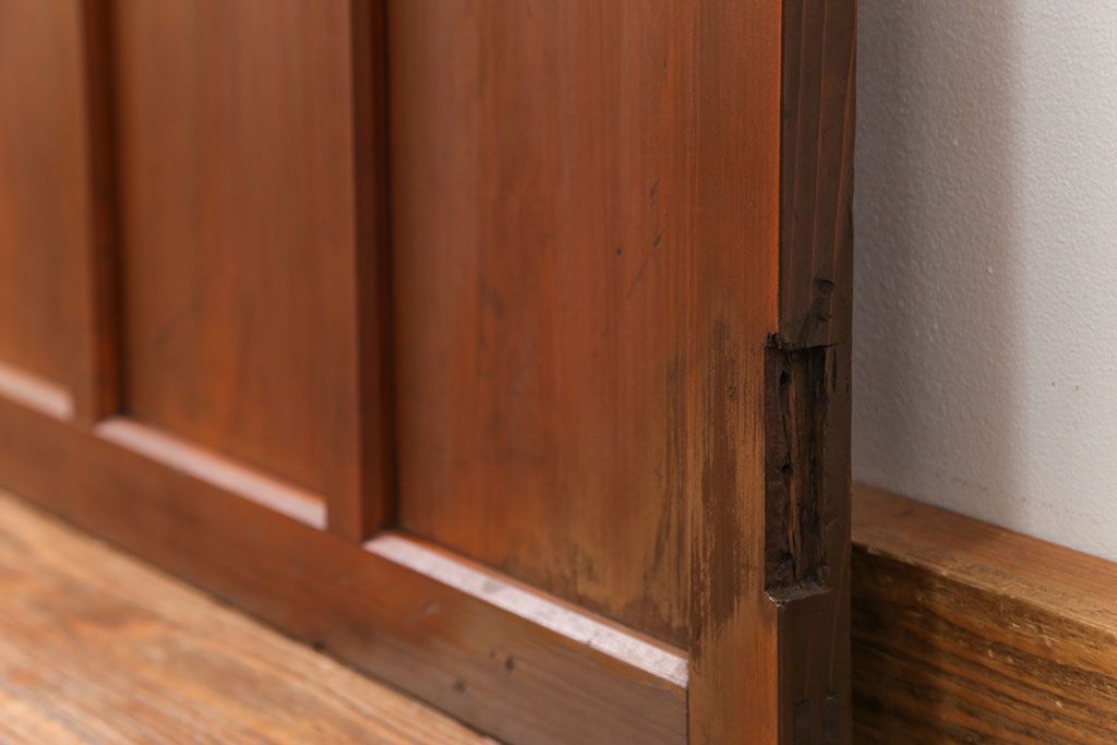 昭和レトロ すりガラス入りのシンプルな扉(ドア)