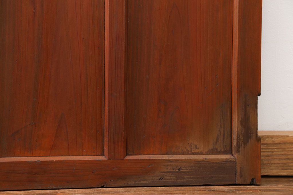 昭和レトロ すりガラス入りのシンプルな扉(ドア)