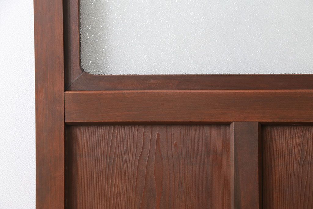 古民具・骨董 ダイヤガラス入りの上品な扉(ドア)