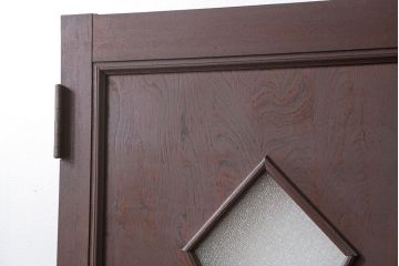 アンティーク 大正ロマン　ダイヤガラス入りのレトロなドア(扉)