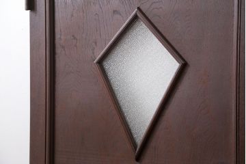 アンティーク 大正ロマン　ダイヤガラス入りのレトロなドア(扉)