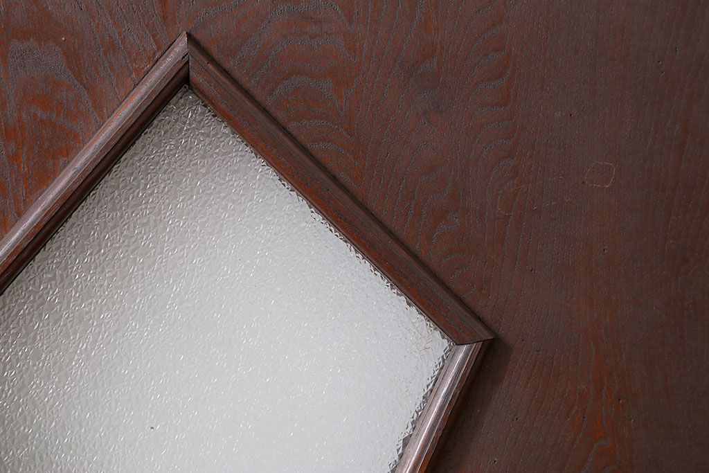 アンティーク 大正ロマン　ダイヤガラス入りのレトロなドア(扉)