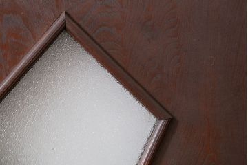 アンティーク 大正ロマン　ダイヤガラス入りのレトロなドア(扉)
