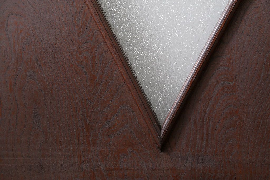 アンティーク 大正ロマン　ダイヤガラス入りのレトロなドア(扉)