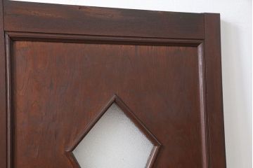 アンティーク 大正ロマン　ダイヤガラス入りのレトロなドア(扉)