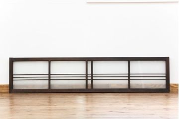 アンティーク ダイヤガラスとすりガラスの明り取り(欄間)