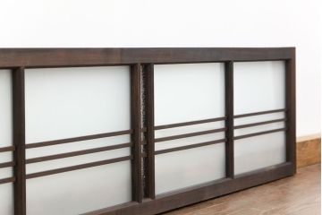 アンティーク ダイヤガラスとすりガラスの明り取り(欄間)