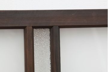 アンティーク ダイヤガラスとすりガラスの明り取り(欄間)