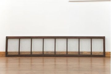 アンティーク ダイヤガラス入り!明り取り　(ガラス欄間、窓)