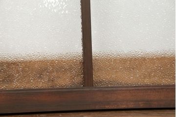 アンティーク ダイヤガラス入り!明り取り　(ガラス欄間、窓)