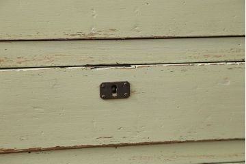 レトロ家具　昭和レトロ アンティークペイント 脚付きの12杯引き出し(チェスト、ドロワー)