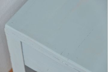 アンティーク家具　アンティークペイント 片袖机(テーブル、作業台)