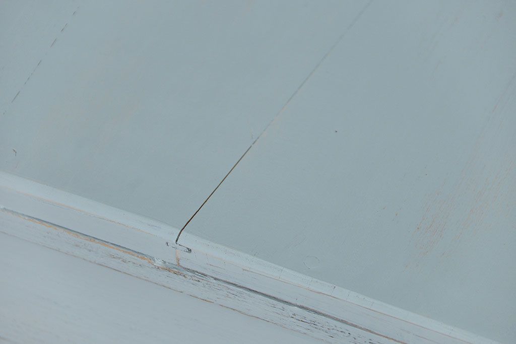 アンティーク家具　アンティークペイント 片袖机(テーブル、作業台)