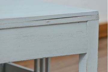 アンティーク家具　アンティークペイント 片袖机(テーブル、作業台)