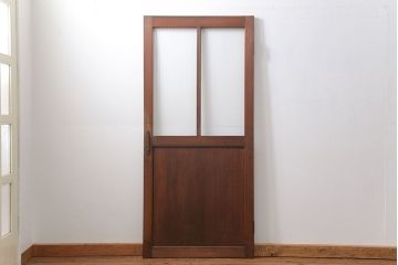 アンティーク モールガラス入りの上質な扉(ドア)