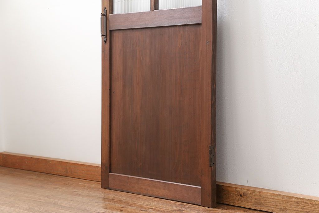 アンティーク モールガラス入りの上質な扉(ドア)