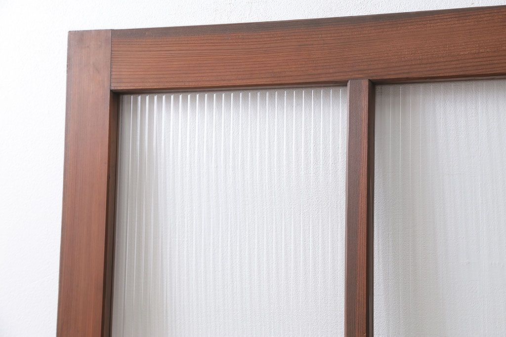 アンティーク モールガラス入りの上質な扉(ドア)