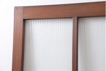 アンティーク モールガラス入りの上質な扉(ドア)