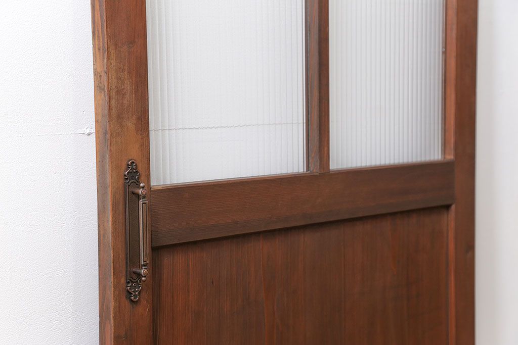 アンティーク モールガラス入りの上質な扉(ドア)