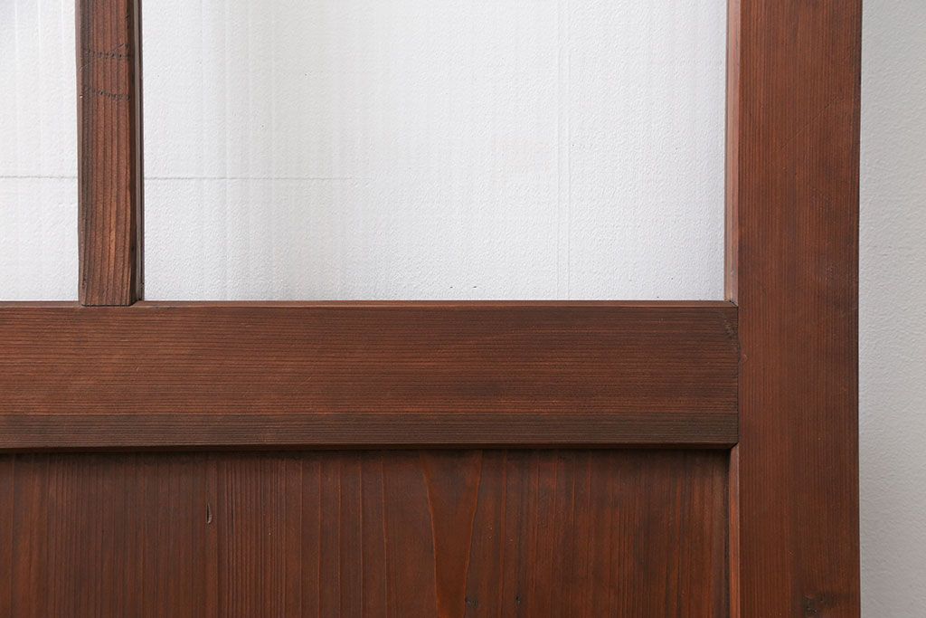 アンティーク モールガラス入りの上質な扉(ドア)