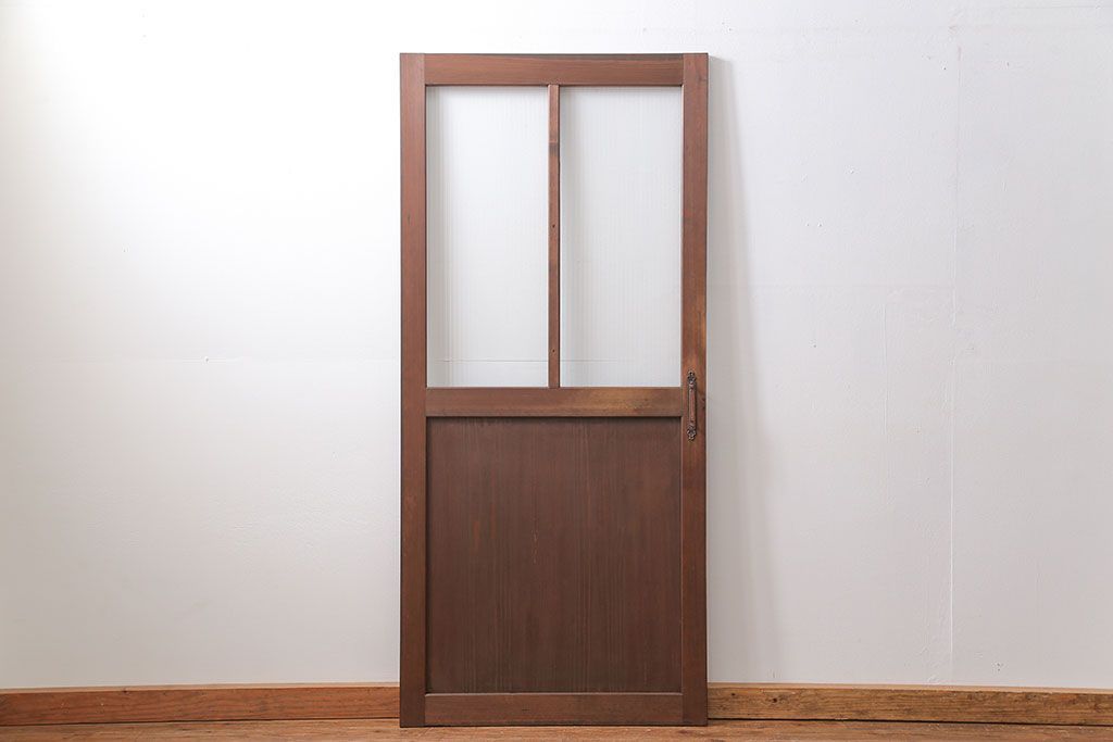 アンティーク モールガラス入りの上質な扉(ドア)