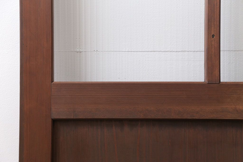 アンティーク モールガラス入りの上質な扉(ドア)