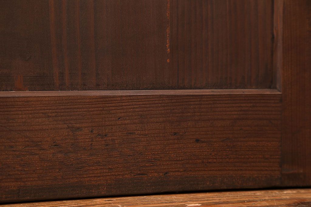 アンティーク モールガラス入りの上質な扉(ドア)