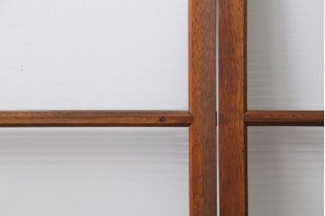 昭和レトロ モールガラス入りのシンプルなガラス戸　4枚セット　(引き戸)