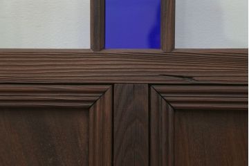 大正ロマン 古い洋館で使われていた　色ガラス引き戸　4枚セット　(ガラス戸、和風建具)