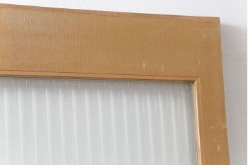 昭和レトロ 背の高いモールガラス引き戸　2枚セット　(ガラス戸)