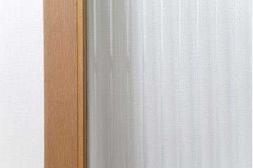 昭和レトロ 背の高いモールガラス引き戸　2枚セット　(ガラス戸)