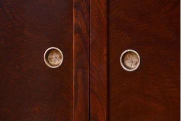 アンティーク家具　古民具・骨董 前面欅材 杢目の素晴らしい時代箪笥ローボード(収納棚)