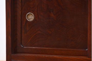 アンティーク家具　古民具・骨董 前面欅材 杢目の素晴らしい時代箪笥ローボード(収納棚)