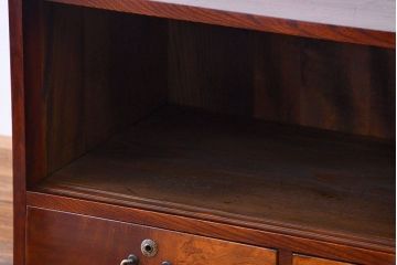 アンティーク家具　古民具・骨董 前面欅材 杢目の素晴らしい時代箪笥ローボード(収納棚)