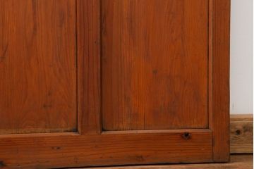 昭和レトロ すりガラス入りのシンプルなガラス戸(2)　(引き戸)