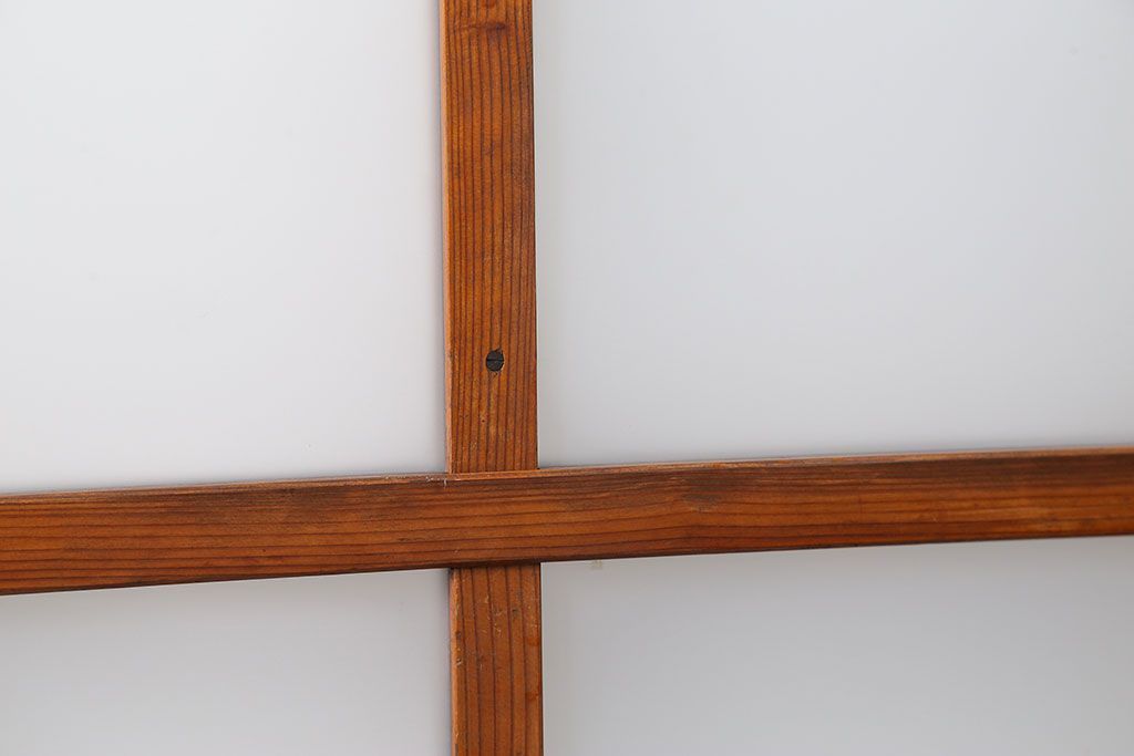 昭和レトロ すりガラス入りのシンプルなガラス戸(2)　(引き戸)