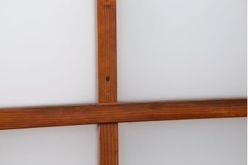 昭和レトロ すりガラス入りのシンプルなガラス戸(2)　(引き戸)