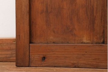 昭和レトロ すりガラス入りのシンプルなガラス戸(2)　(引き戸)