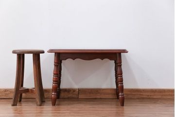 中古 ビンテージ カリモク サイドテーブル(センターテーブル)
