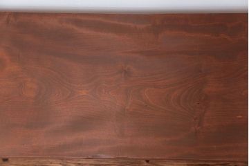 アンティーク家具　アンティーク 天板一枚板　使い込まれた古材天板の鉄脚センターテーブル(8)