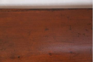 アンティーク家具　アンティーク 天板一枚板　使い込まれた古材天板の鉄脚センターテーブル(9)(ベンチ、長椅子、長イス)