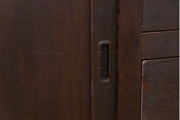 アンティーク家具　古民具・骨董 シックな収納箪笥サイドボード(水屋箪笥、帳場箪笥)