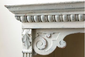 アンティーク家具　フランスアンティーク シャビーなペイントのフレンチキャビネット(2)(収納棚、飾り棚)