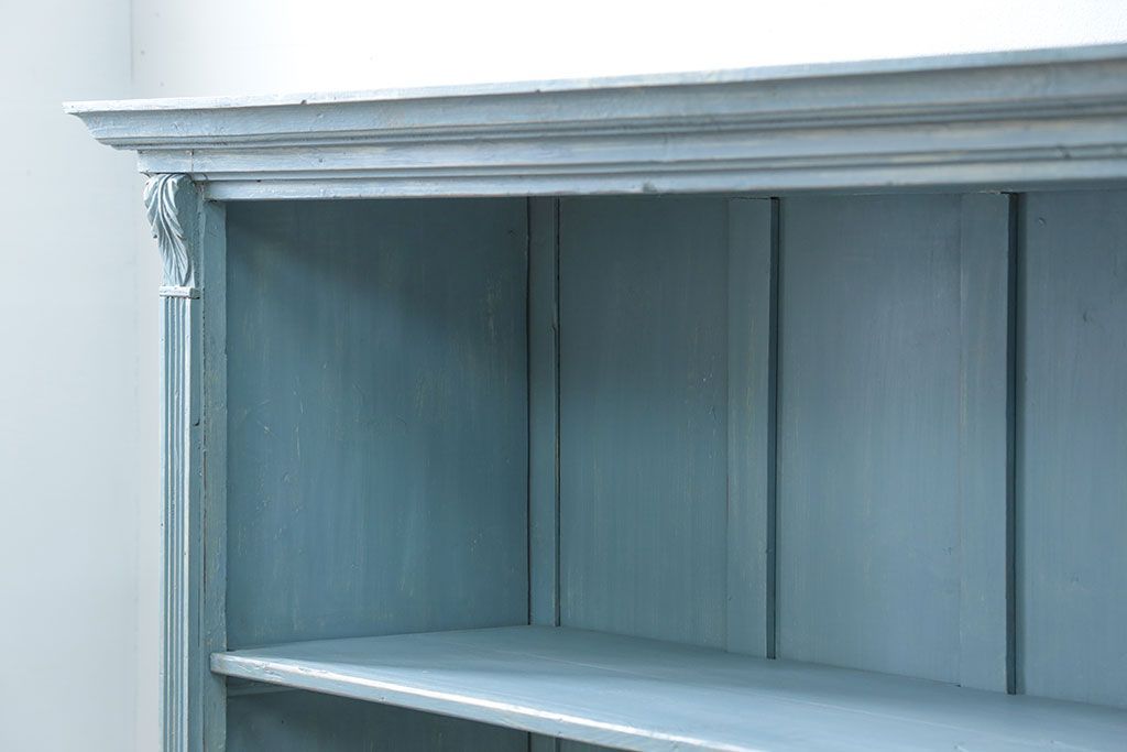 アンティーク家具 フランスアンティーク リメイク品 ペンキのはげた引き出し付きフレンチキャビネット(1)(収納棚、飾り棚)