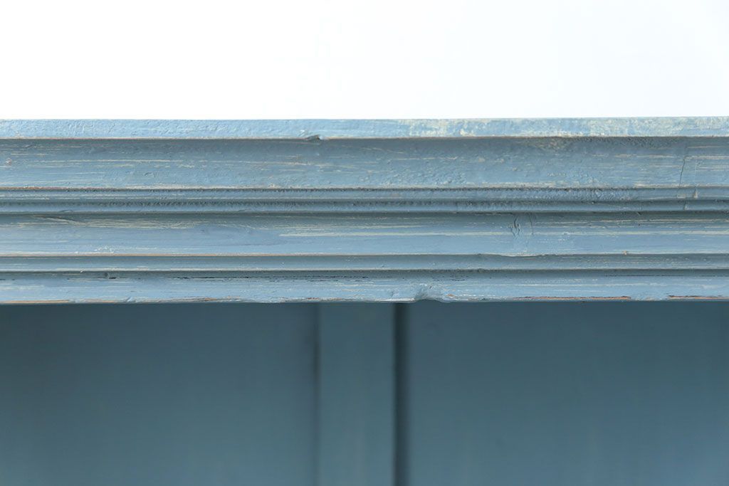 アンティーク家具 フランスアンティーク リメイク品 ペンキのはげた引き出し付きフレンチキャビネット(1)(収納棚、飾り棚)