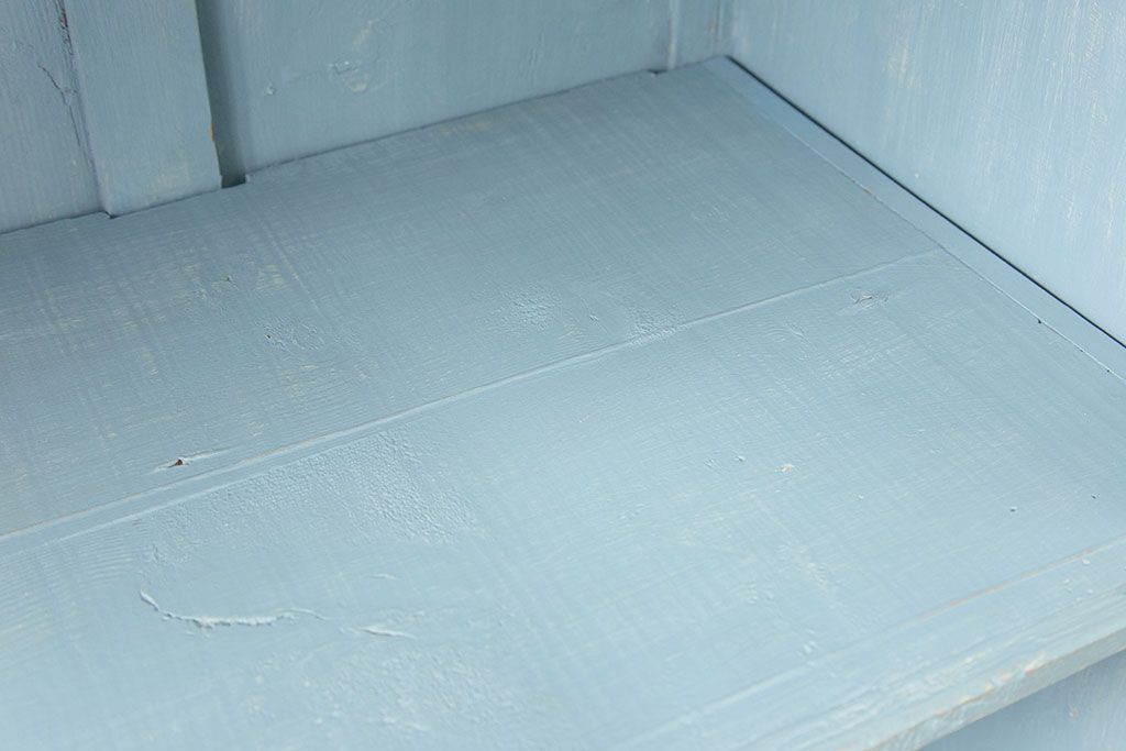 アンティーク家具 フランスアンティーク リメイク品 ペンキのはげた引き出し付きフレンチキャビネット(1)(収納棚、飾り棚)