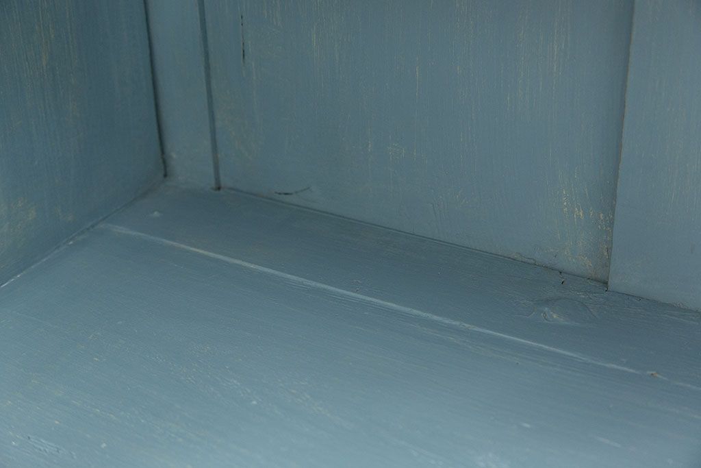 アンティーク家具 フランスアンティーク リメイク品 ペンキのはげた引き出し付きフレンチキャビネット(1)(収納棚、飾り棚)