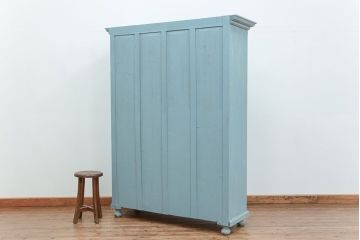 アンティーク家具 フランスアンティーク リメイク品 ペンキのはげた引き出し付きフレンチキャビネット(1)(収納棚、飾り棚)